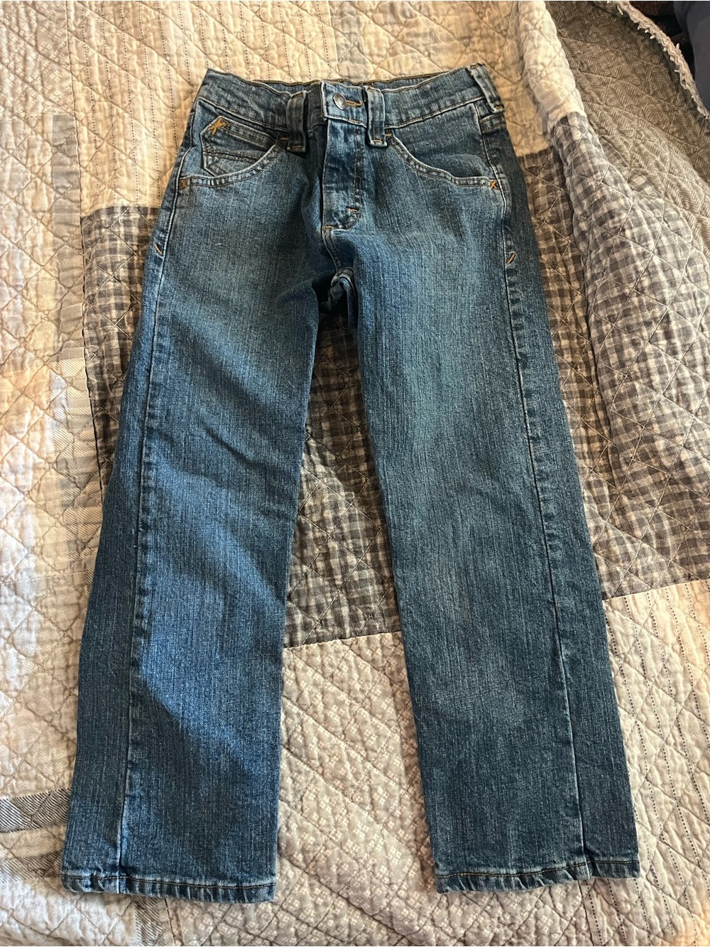 Wrangler Kids Blue Straight-Leg Jeans